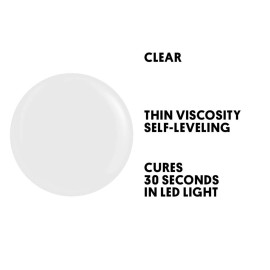 Young Nails Synergy Gel System, Foundation Gel - Builder Gel Base Coat, Superior Adhesion & Strength, Hard Gel Base Coat - Base Gel, Clear, 30g