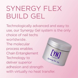 Young Nails Synergy Gel System, Building Gel - Hard Builder Gel, Superior Adhesion & Strength, Structured Nail Gel Builder - Flex Gel, Clear, 60g Young Nails Synergy Gel System, Building Gel - Hard Builder Gel, Superior Adhesion & Strength, Structured Nail Gel Builder - Flex Gel, Clear, 60g