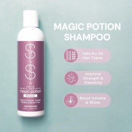 SIMPLY SMOOTH Magic Potion Shampoo Paraben Free Daily Shampoo Restore & Repair Dry, Damaged, Keratin Depleted Hair Hydrate & Create Soft, Healthy Hair For All Hair Type 33.8oz