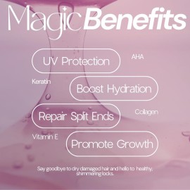 SIMPLY SMOOTH Magic Potion Shampoo Paraben Free Daily Shampoo Restore & Repair Dry, Damaged, Keratin Depleted Hair Hydrate & Create Soft, Healthy Hair For All Hair Type 33.8oz