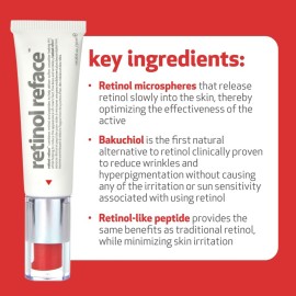 INDEED LABS Retinol Reface, Retinol Wrinkle Repair Cream - Softer, Smoother, Younger Skin - Contains Vitamin A and Bakuchiol - 1.0 fl oz INDEED LABS Retinol Reface, Retinol Wrinkle Repair Cream - Softer, Smoother, Younger Skin - Contains Vitamin A and Bakuchiol - 1.0 fl oz