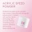 Young Nails Acrylic Speed Powder, Clear, 45 Gram