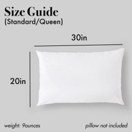 100% Mulberry Silk Pillowcase, Queen Pillowcases for Skin Care and Healthy Hair, Soft Silk Fabric, Queen Size - Meili and Grace