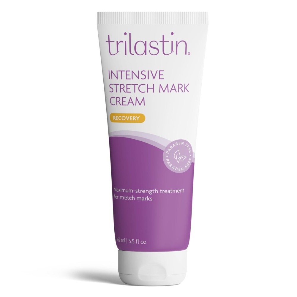 TriLASTIN SR Vit. Infused Intensive Stretch Mark & Scar Cream for Pregnancy - 5.5 Oz, Cocoa Butter Scar Treatment, Hypoallergenic & Paraben-Free - Moisturizing Lotion for Women TriLASTIN SR Vit. Infused Intensive Stretch Mark & Scar Cream for Pregnancy - 5.5 Oz, Cocoa Butter Scar Treatment, Hypoallergenic & Paraben-Free - Moisturizing Lotion for Women