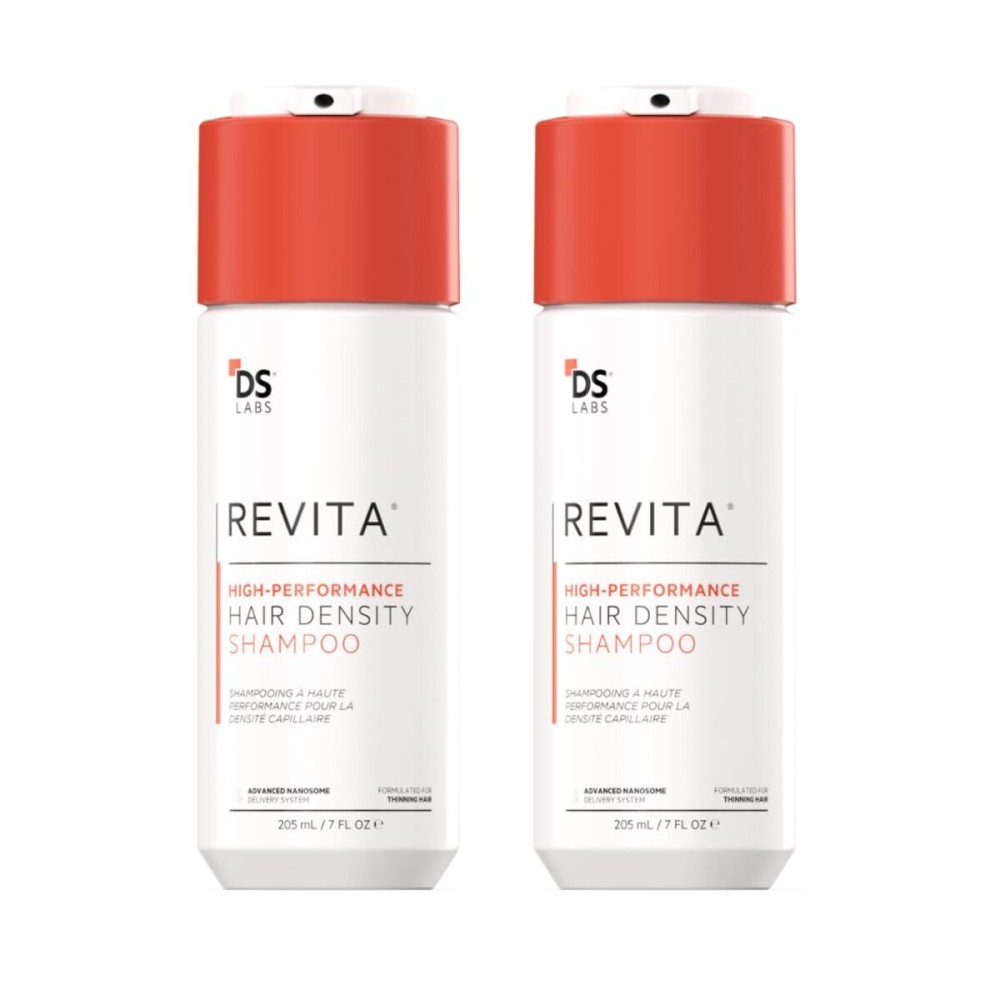 DS Labs Revita Shampoo - High-Performance Hair Density Shampoo, Volumizing & Thickening, Fuller, Healthier-Looking Hair, Sulfate & Silicone Free, For Men & Women, 205mL (Pack of 2) DS Labs Revita Shampoo - High-Performance Hair Density Shampoo, Volumizing & Thickening, Fuller, Healthier-Looking Hair, Sulfate & Silicone Free, For Men & Women, 205mL (Pack of 2)