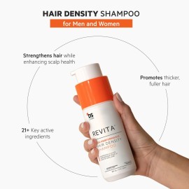 DS Labs Revita Shampoo - High-Performance Hair Density Shampoo, Volumizing & Thickening, Fuller, Healthier-Looking Hair, Sulfate & Silicone Free, For Men & Women, 205mL (Pack of 2) DS Labs Revita Shampoo - High-Performance Hair Density Shampoo, Volumizing & Thickening, Fuller, Healthier-Looking Hair, Sulfate & Silicone Free, For Men & Women, 205mL (Pack of 2)