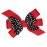 WD2U Girls 4.5 Black Dotted Grosgrain Boutique Hair Bow French Clip Barrette (Ladybug Red)