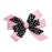 WD2U Girls 4.5 Black Dotted Grosgrain Boutique Hair Bow French Clip Barrette (Ladybug Red)