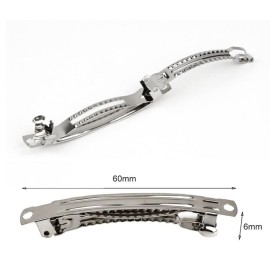 WD2U Girls 4.5 Black Dotted Grosgrain Boutique Hair Bow French Clip Barrette (Ladybug Red)