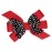 WD2U Girls 4.5 Black Dotted Grosgrain Boutique Hair Bow Alligator Clip (Ladybug Red)