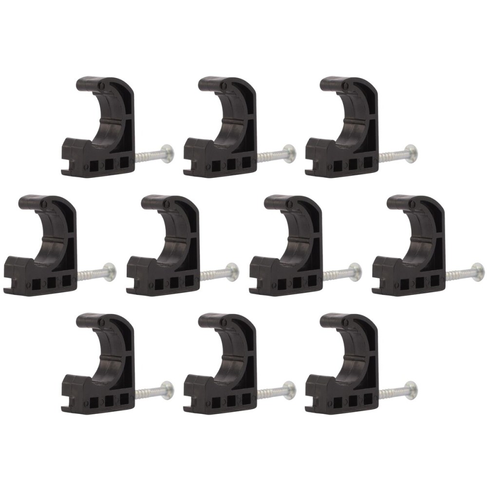 SharkBite 1/2 Inch Single Nail Half Clamp, J Hooks, Pack of 10, PEX Pipe, CTS, 23220