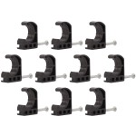 SharkBite 1/2 Inch Single Nail Half Clamp, J Hooks, Pack of 10, PEX Pipe, CTS, 23220