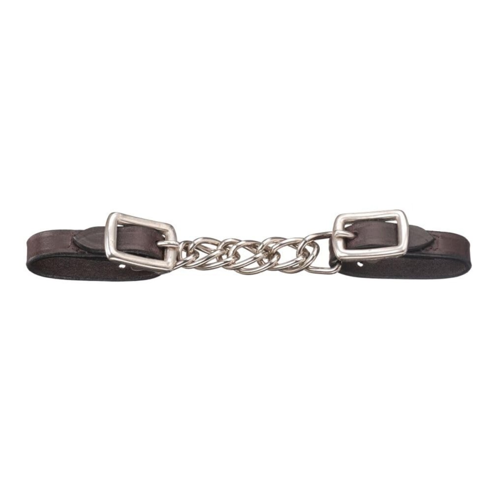 Tough 1 Miniature Leather Flat Chain Curb Strap