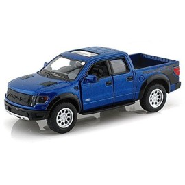 KiNSMART 2013 Ford F-150 SVT Raptor Supercrew 1:46 Scale 5 Die Cast Metal Model Toy Truck (Blue)