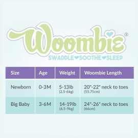 Woombie Convertible Baby Swaddling Blanket I Swaddle Converts to Arms-Free Wearable Blanket for Babies Up to 6 Months, Grey, 14-19 lbs