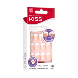 Kiss Everlasting French 28 Count Medium Flexi-Fit (Pack of 3)