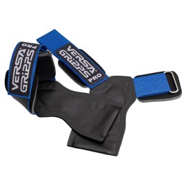 Versa Gripps Pro, Made in the USA, Wrist Straps for Weightlifting Alternative, the Best Training Accessory, Blue Pacific/Black, XS