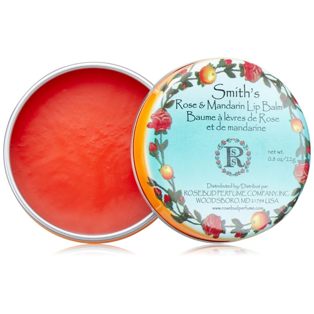 Rosebud Smith\'s Lip Balm, Rose and Mandarin, 0.8 Ounce