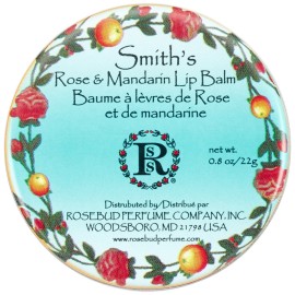 Rosebud Smith\'s Lip Balm, Rose and Mandarin, 0.8 Ounce