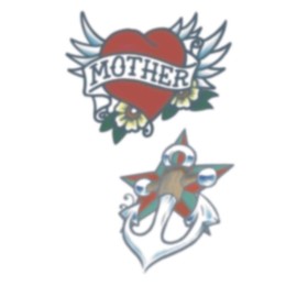 WMU Vintage Heart Anchor Tattoo