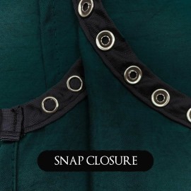 Betty Dain Lightweight Crinkle Nylon Hair Cutting/Styling Cape, Water Resistant, Machine Washable, Permanent Crinkle Nylon, Repels Hair, Snap Closure at Neck, Generous 54 x 60 inch Size, Green