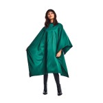 Betty Dain Lightweight Crinkle Nylon Hair Cutting/Styling Cape, Water Resistant, Ultra Lightweight Crinkle Antron Nylon, Repels Hair, Neck Snap Closure, Generous 54 x 60 Inch Size, Green