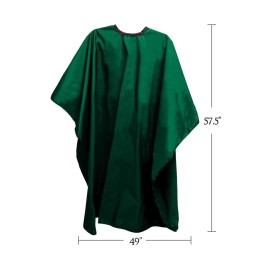 Betty Dain Lightweight Crinkle Nylon Hair Cutting/Styling Cape, Water Resistant, Ultra Lightweight Crinkle Antron Nylon, Repels Hair, Neck Snap Closure, Generous 54 x 60 Inch Size, Green Betty Dain Lightweight Crinkle Nylon Hair Cutting/Styling Cape, Water Resistant, Ultra Lightweight Crinkle Antron Nylon, Repels Hair, Neck Snap Closure, Generous 54 x 60 Inch Size, Green