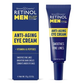 Retinol Mens Eye Cream - The Original Retinol Eye Treatment For Men - Targets Under-Eye Area to Reduce Puffiness & Dark Circles, Boost Hydration & Drastically Minimize the Visible Signs Of Aging