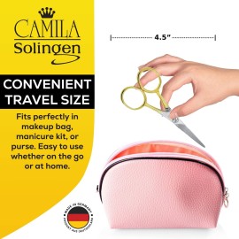 Camila Solingen CS45 Hair Scissors Professional 4.5 Very Sharp Grooming Scissors. Razor Edge Barber Hair Cutting Scissor. Stainless Steel Hair Cutting Shears for Salon. Made of in Solingen, Germany