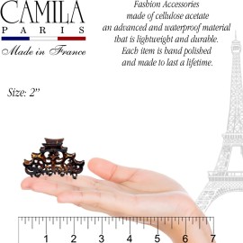 Camila Paris NV106 French Hair Clip for Women, Girls Hair Claw Clips Jaw Fashion Durable and Styling Hair Accessories for Women, Strong Hold No Slip Grip, Made in France