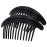 Camila Paris MP978/2 French Hair Side Combs, Black Curved Interlocking Combs French Twist Hair Combs, Strong Hold Hair Clips for Women Bun Chignon, Up-Do Styling Girls Hair Accessories Made in France