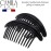 Camila Paris MP978/2 French Hair Side Combs, Black Curved Interlocking Combs French Twist Hair Combs, Strong Hold Hair Clips for Women Bun Chignon, Up-Do Styling Girls Hair Accessories Made in France