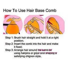 AnHua1PC BUMP IT UP Volume Inserts Do Beehive hair styler Insert Tool Hair Comb (Brown) AnHua1PC BUMP IT UP Volume Inserts Do Beehive hair styler Insert Tool Hair Comb (Brown)