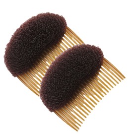 AnHua1PC BUMP IT UP Volume Inserts Do Beehive hair styler Insert Tool Hair Comb (Brown) AnHua1PC BUMP IT UP Volume Inserts Do Beehive hair styler Insert Tool Hair Comb (Brown)