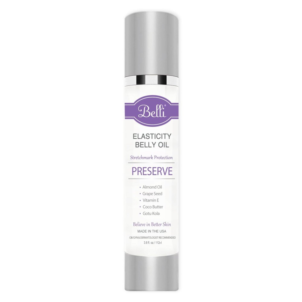 Belli Pregnancy Stretch Mark Belly Oil: 3.8 Ounces of Essential Maternity Skin Care with Vitamin E for Healthy Skin, Scar Protection, and OB-GYN, Dermatologist Recommended Belli Pregnancy Stretch Mark Belly Oil: 3.8 Ounces of Essential Maternity Skin Care with Vitamin E for Healthy Skin, Scar Protection, and OB-GYN, Dermatologist Recommended