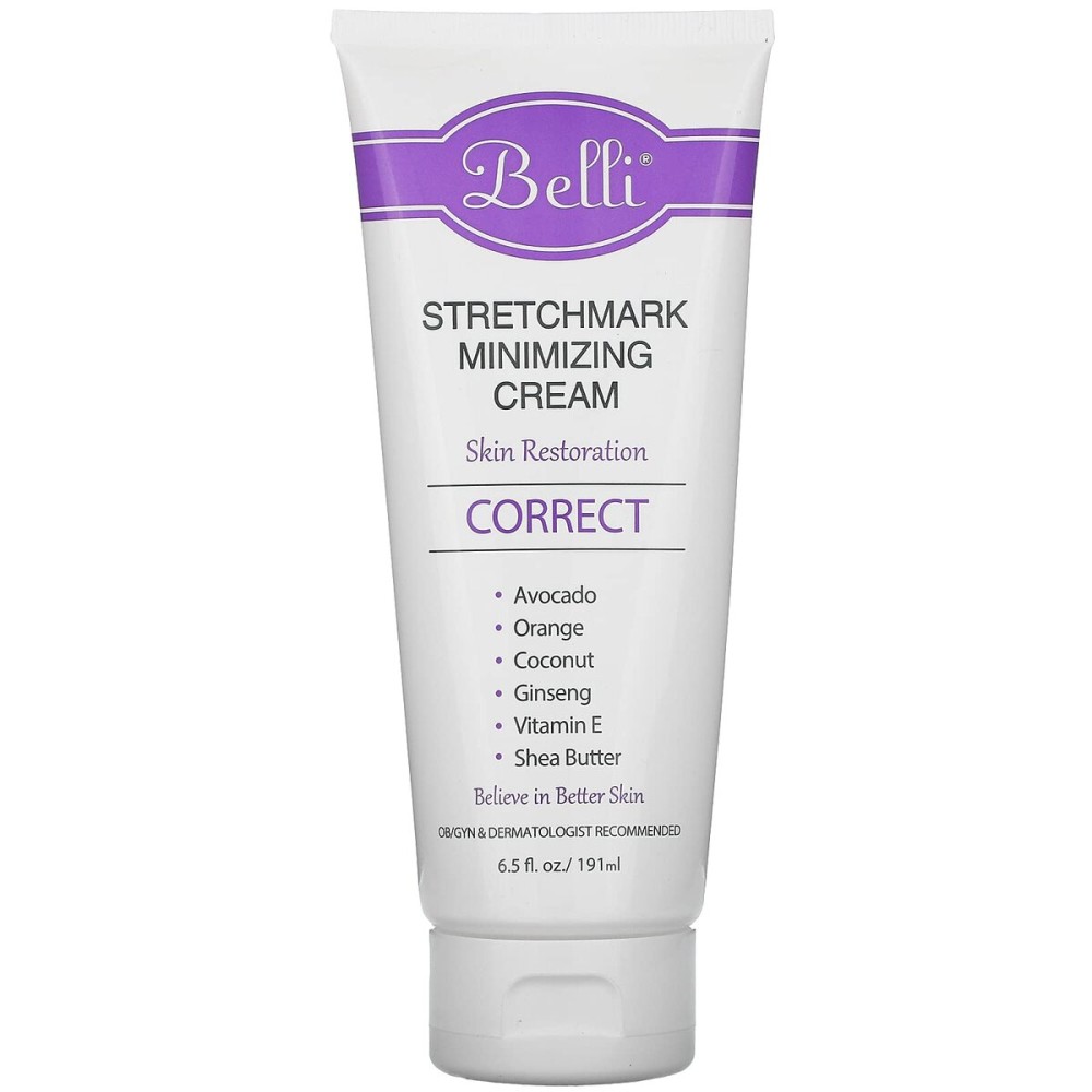 Belli Skincare Stretch Mark Cream for Pregnancy, Shea Butter & Coconut Body Moisturizer with Vitamin E, Paraben Free, Dermatologist Recommended, (6.5 Oz) Belli Skincare Stretch Mark Cream for Pregnancy, Shea Butter & Coconut Body Moisturizer with Vitamin E, Paraben Free, Dermatologist Recommended, (6.5 Oz)