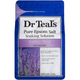 Dr Teal\'s Epsom Salt Bath Soaking Solution, Eucalyptus and Lavender, 2 Count, 3lb Bags - 6lbs Total Dr Teal\'s Epsom Salt Bath Soaking Solution, Eucalyptus and Lavender, 2 Count, 3lb Bags - 6lbs Total