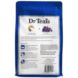 Dr Teal\'s Epsom Salt Bath Soaking Solution, Eucalyptus and Lavender, 2 Count, 3lb Bags - 6lbs Total Dr Teal\'s Epsom Salt Bath Soaking Solution, Eucalyptus and Lavender, 2 Count, 3lb Bags - 6lbs Total