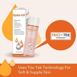 HYDRA-OIL Scar Removal Serum - 200 ml Hydrating Oil for Face and Body - Treatment for Acne Scars, Stretch Marks, and Dark Spots - Vitamin E & A