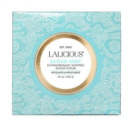 LALICIOUS Sugar Reef Moisturizing Body Scrub - Cane Sugar Body Scrub with Coconut Oil & Honey, No Parabens (16oz)
