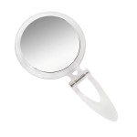 Rucci Normal View Acrylic Round Foldable Stand Mirror, 10X