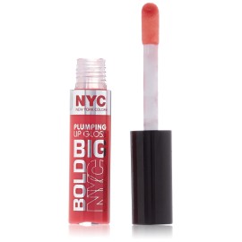 N.Y.C. New York Color Big Bold Plumping and Shine Lip Gloss, Full On Fuchsia, 0.39 Fluid Ounce