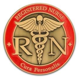 Registered Nurse Challenge Coin - RN Custom Coin - Work That Saves - Great Gift Nurse