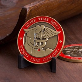 Registered Nurse Challenge Coin - RN Custom Coin - Work That Saves - Great Gift Nurse