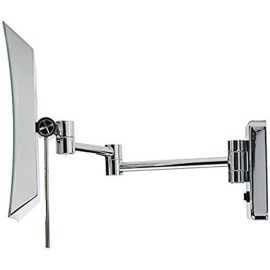 JERDON Wall Mount Makeup Mirror with 5X Magnification - 8.75 x 6.5 Rectangular Design Extends 15.5 from The Wall - Chrome Finish - Direct Wire Only - Model JRT710CLD JERDON Wall Mount Makeup Mirror with 5X Magnification - 8.75 x 6.5 Rectangular Design Extends 15.5 from The Wall - Chrome Finish - Direct Wire Only - Model JRT710CLD