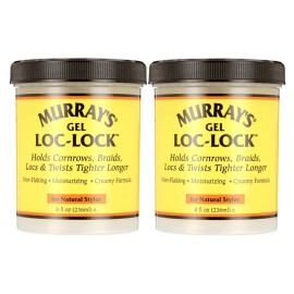 Murray\'s Loc-Lock Hair Gel 8 oz. (Pack of 2)