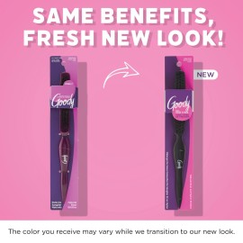 Goody Shine On Boar Edge Brush, Boar Bristle with Long Sectioning Tail, Smoothens Fly-Aways, Use as a Styling Brush, All Hair Types, Textures & Styles, Black