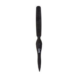 Goody Shine On Boar Edge Brush, Boar Bristle with Long Sectioning Tail, Smoothens Fly-Aways, Use as a Styling Brush, All Hair Types, Textures & Styles, Black