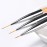 BNP 3Pcs/set Nail Art Line Brush Glitters Acrylic Ultra-thin Liner Drawing Painting Pen Flower Stripes Nail Art Manicure Tools