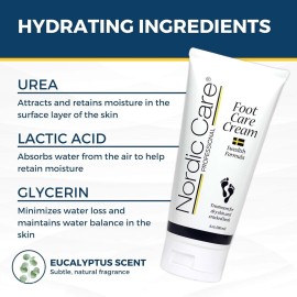 Nordic Care Foot Care Cream Intensive Repair | 10% Urea Treats Severely Dry Feet & Cracked Heels | Noticeable Results In Days